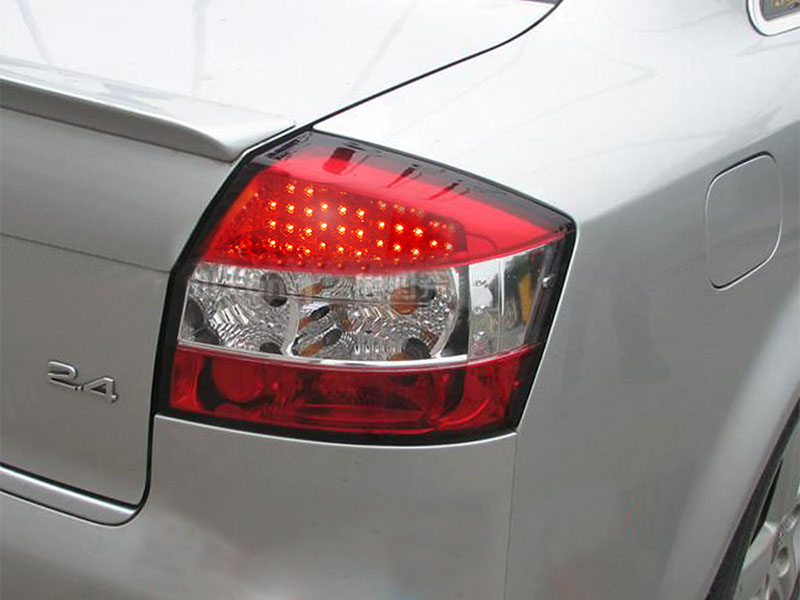奥迪a4 b6 01-04 led尾灯 红底